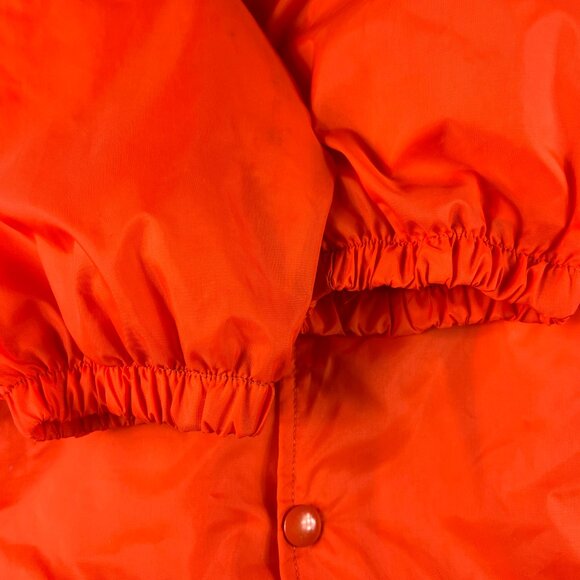 VTG Soffe Tennessee Volunteers Jacket Large Orange Snap Button Lined Windbreaker - Picture 4 of 16